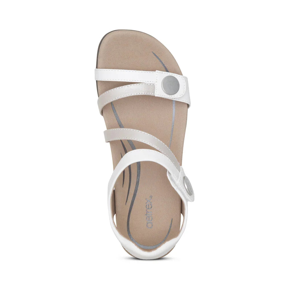 Aetrex Jess Adjustable Quarter Strap Sanadal Women's
