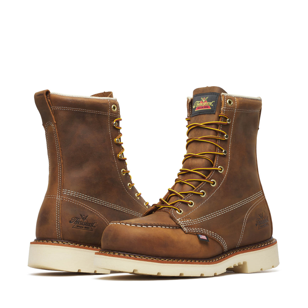 Thorogood American Heritage 8" Trail Safety Toe Moc Toe Maxwear 90 Men's