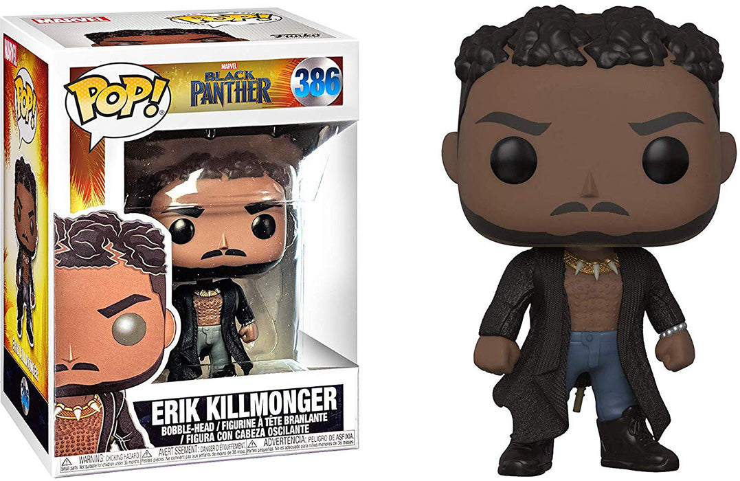 Pop Marvel 3.75 Inch Action Figure Black Panther - Erik Killmonger #386