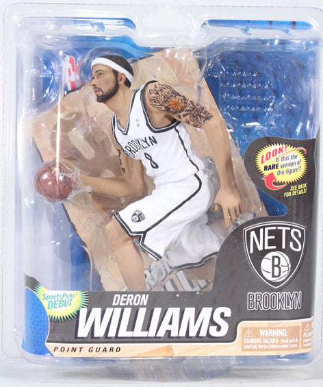 NBA Basketball 6 Inch Action Figure Series 22 - Deron Williams White Jersey (Sub-Standard Packaging)