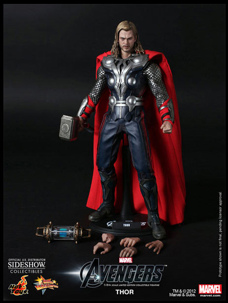 The Avengers Movie 12 Inch Doll Figure Movie Masterpiece - Thor (Avengers Movie Version) Hot Toys (Previously Opened Packaging)