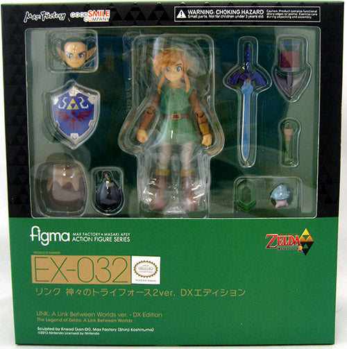 The Legend of Zelda: A Link Between Worlds 6 Inch Action Figure Figma Series - A Link Between Worlds Link Deluxe Version (Shelf Wear Packaging)