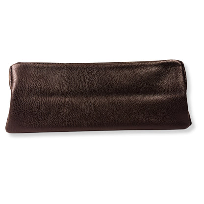 A Handcrafted Dark Chocolate Real Italian Leather Tote Bag