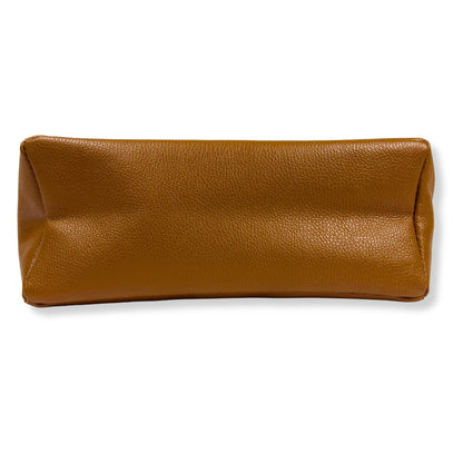 A Handcrafted Dark Tan Real Italian Leather Tote Bag