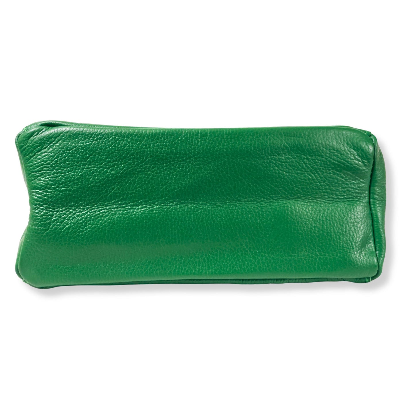 A Handcrafted Green Real Italian Leather Tote Bag