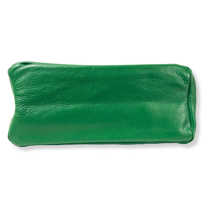 A Handcrafted Green Real Italian Leather Tote Bag