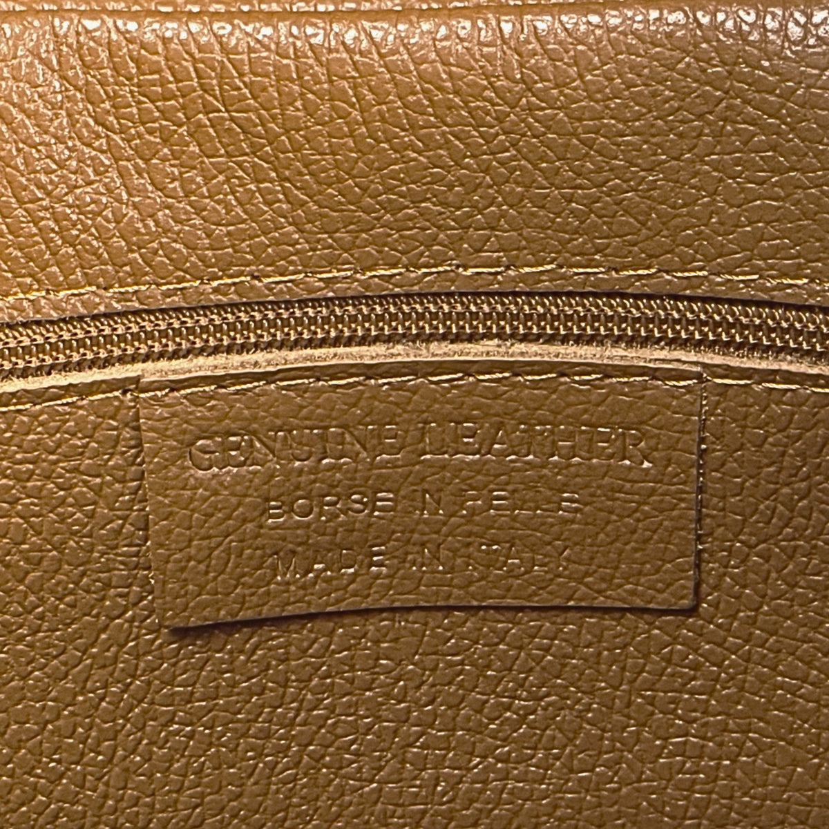 A Handcrafted Dark Tan Real Italian Leather Tote Bag