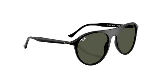 Ray Ban RB2215 Polished Black Frame with Green Lenses