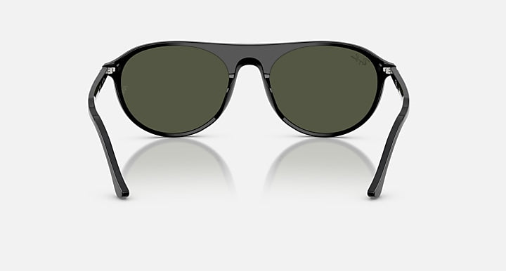Ray Ban RB2215 Polished Black Frame with Green Lenses