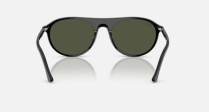 Ray Ban RB2215 Polished Black Frame with Green Lenses