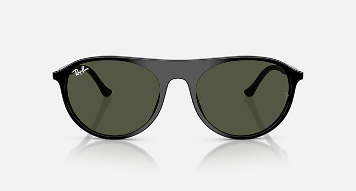 Ray Ban RB2215 Polished Black Frame with Green Lenses