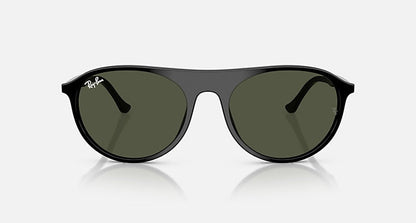 Ray Ban RB2215 Polished Black Frame with Green Lenses