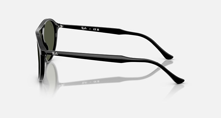Ray Ban RB2215 Polished Black Frame with Green Lenses