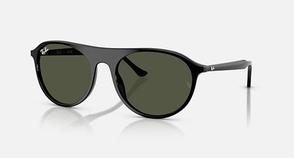Ray Ban RB2215 Polished Black Frame with Green Lenses