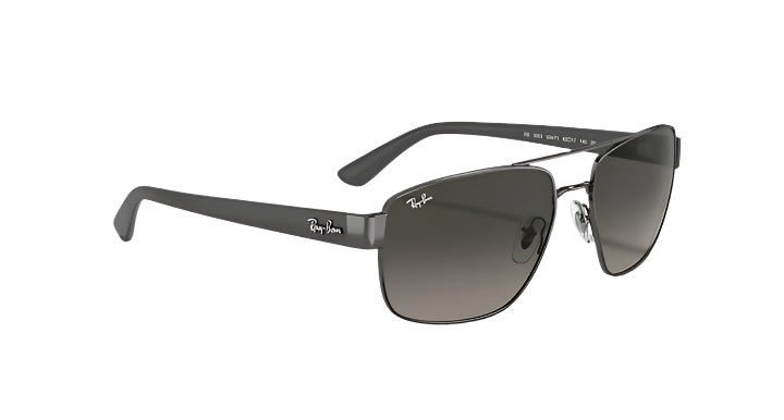 Ray Ban RB3663 Polished Gunmetal with Grey Gradient Lenses