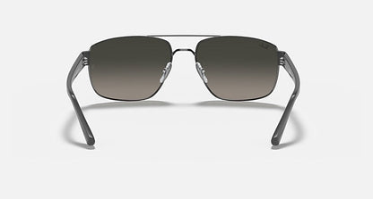 Ray Ban RB3663 Polished Gunmetal with Grey Gradient Lenses