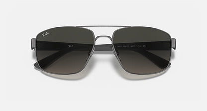 Ray Ban RB3663 Polished Gunmetal with Grey Gradient Lenses