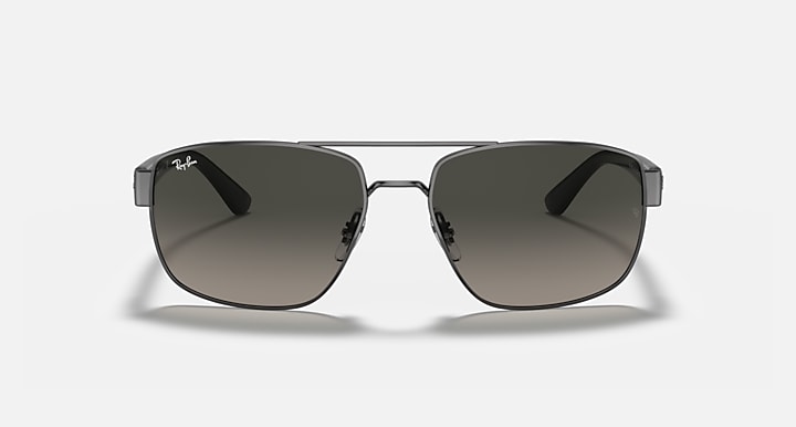 Ray Ban RB3663 Polished Gunmetal with Grey Gradient Lenses