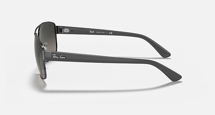 Ray Ban RB3663 Polished Gunmetal with Grey Gradient Lenses