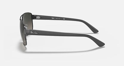 Ray Ban RB3663 Polished Gunmetal with Grey Gradient Lenses
