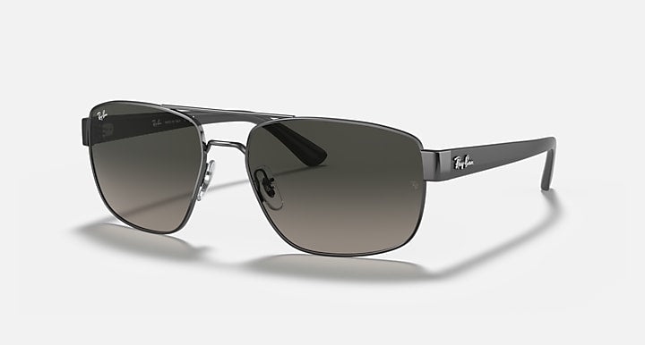 Ray Ban RB3663 Polished Gunmetal with Grey Gradient Lenses