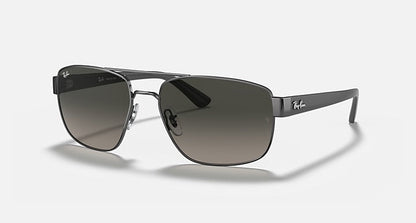 Ray Ban RB3663 Polished Gunmetal with Grey Gradient Lenses
