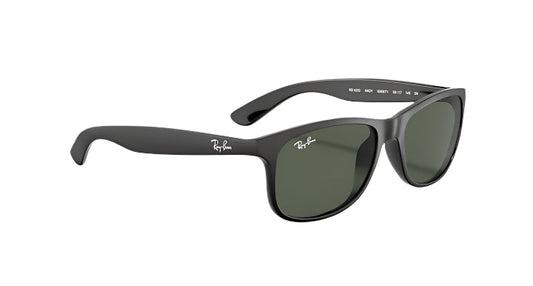 Ray Ban Andy Matte Black with Green Lenses