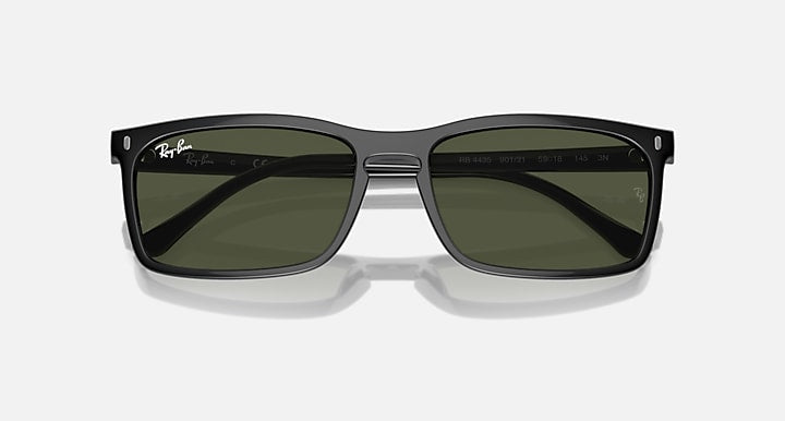 Ray Ban RB4435 Polished Black with Green Lenses