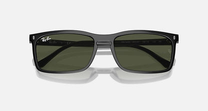 Ray Ban RB4435 Polished Black with Green Lenses
