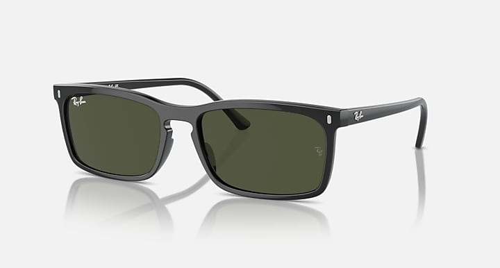 Ray Ban RB4435 Polished Black with Green Lenses