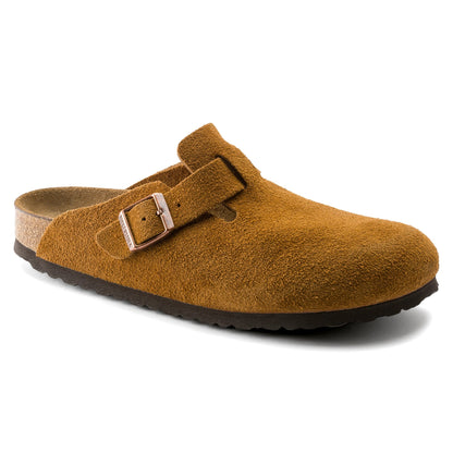 Birkenstock Boston Suede Leather Soft Footbed Clog