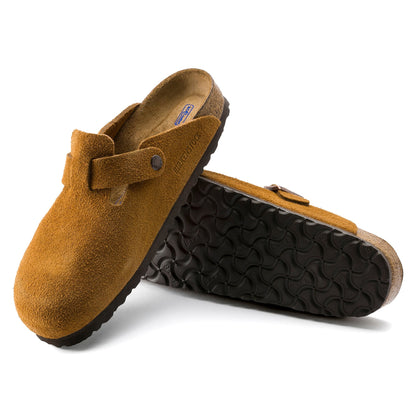 Birkenstock Boston Suede Leather Soft Footbed Clog