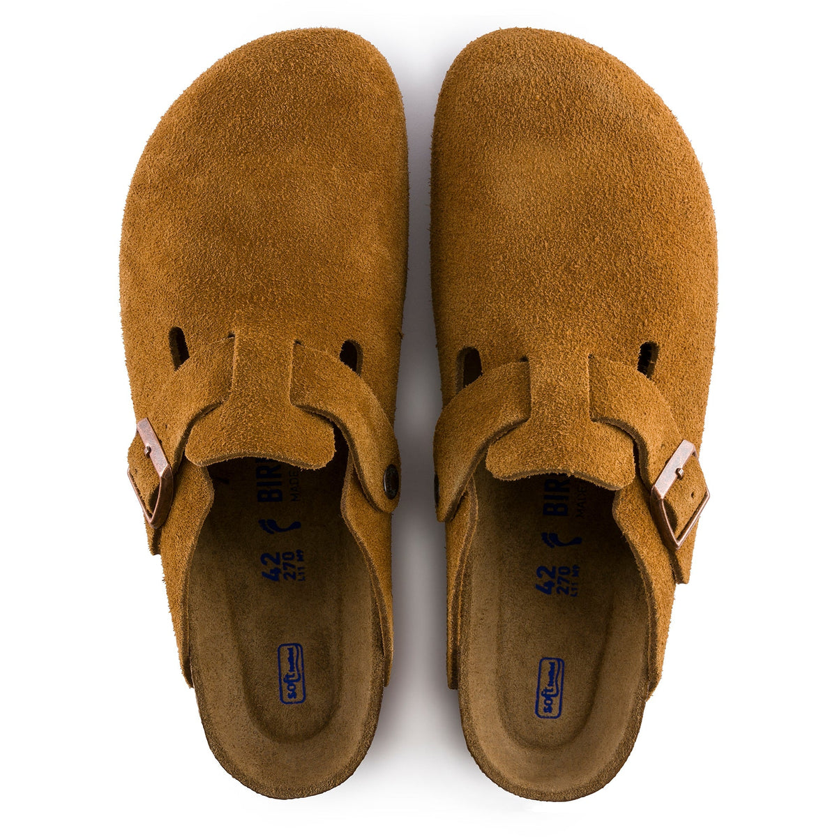 Birkenstock Boston Suede Leather Soft Footbed Clog