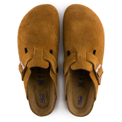 Birkenstock Boston Suede Leather Soft Footbed Clog