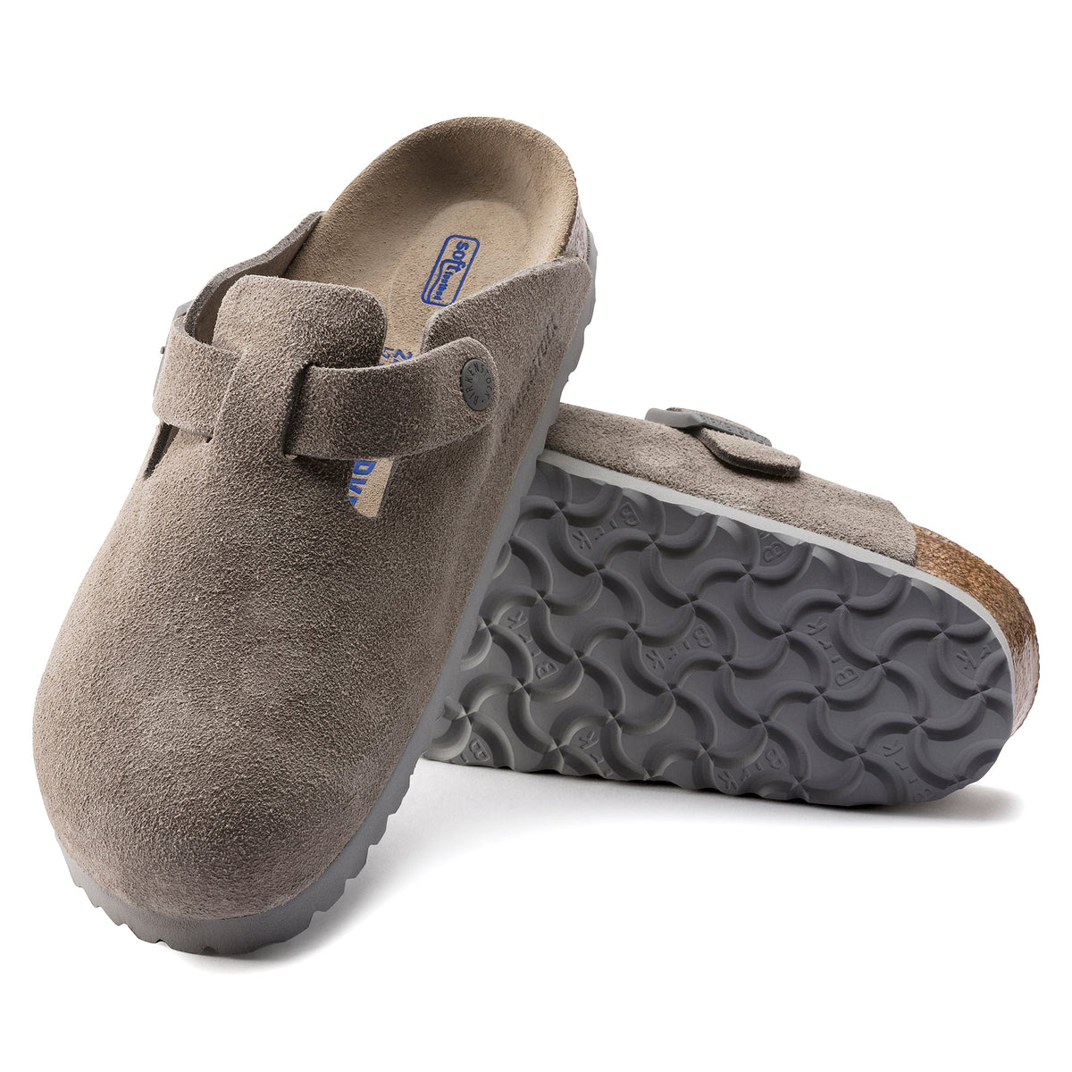 Birkenstock Boston Suede Leather Soft Footbed Clog