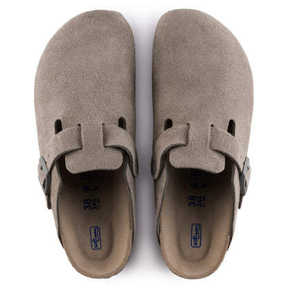Birkenstock Boston Suede Leather Soft Footbed Clog