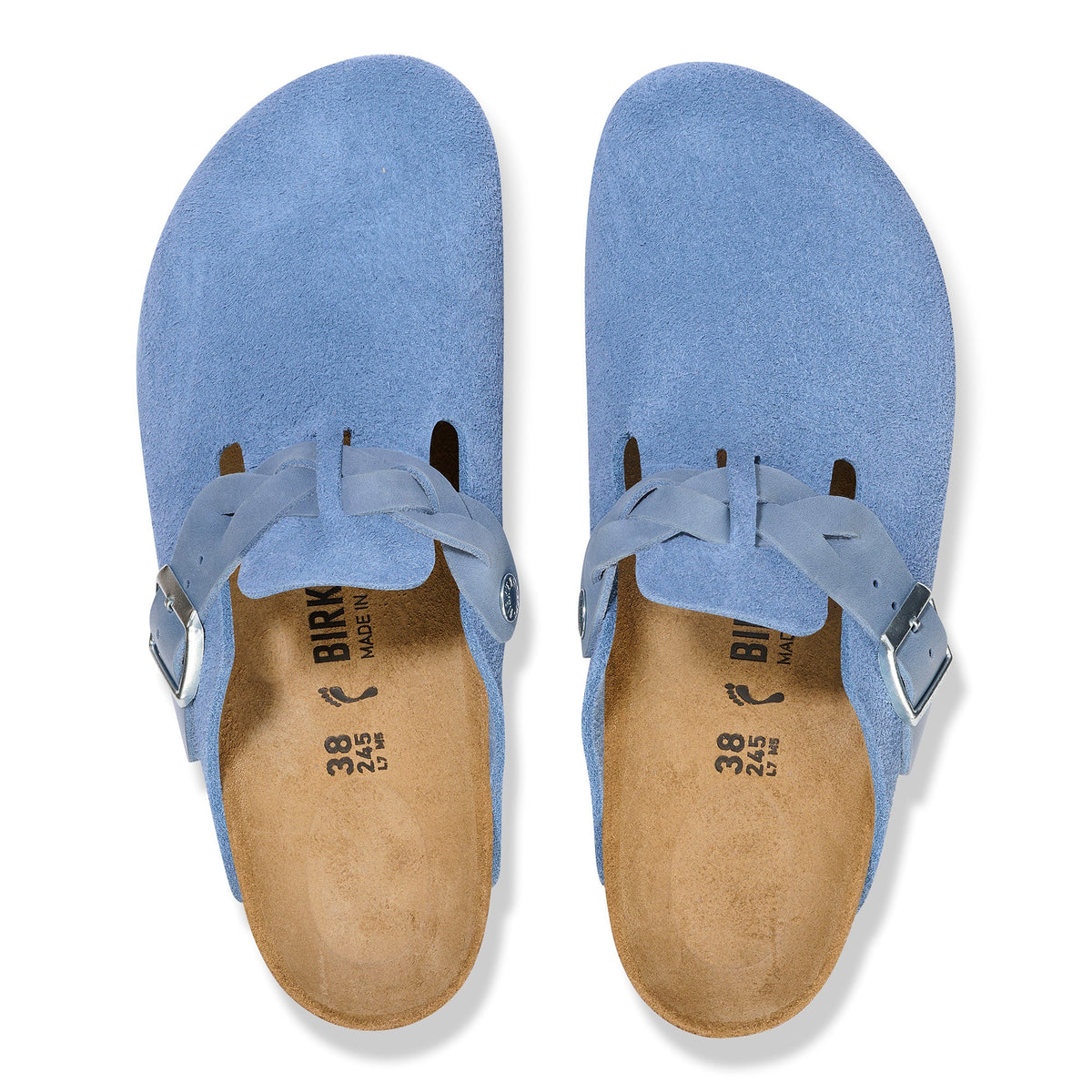 Birkenstock Boston Braided Suede Leather Women's