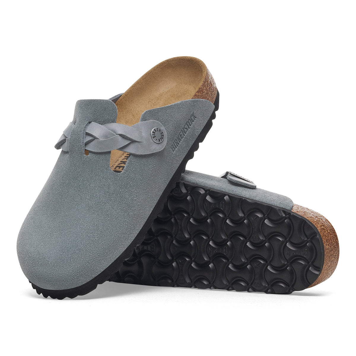 Birkenstock Boston Braided Suede Leather Women's