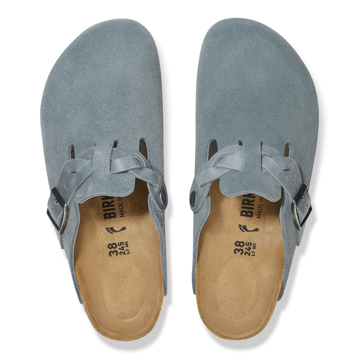 Birkenstock Boston Braided Suede Leather Women's