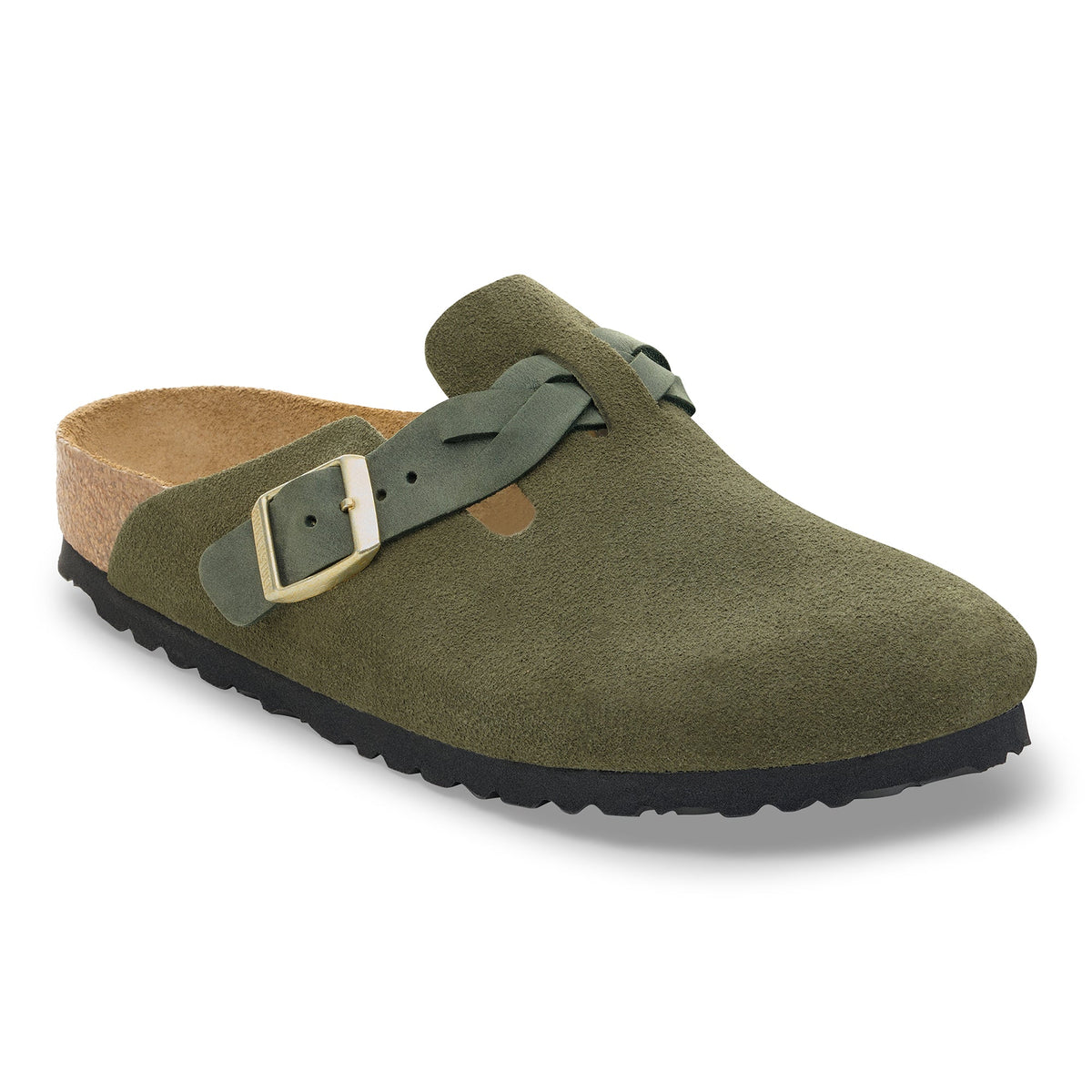 Birkenstock Boston Braided Suede Leather Women's