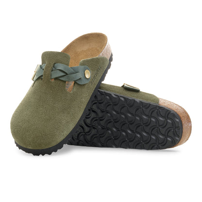 Birkenstock Boston Braided Suede Leather Women's