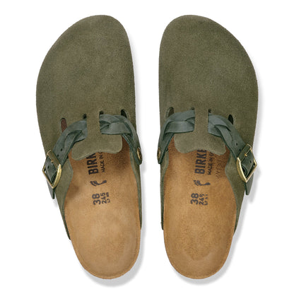 Birkenstock Boston Braided Suede Leather Women's