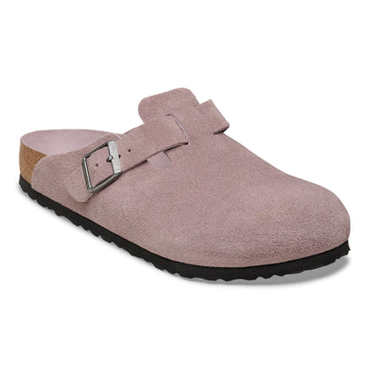 Birkenstock Boston Suede Leather Soft Footbed Clog