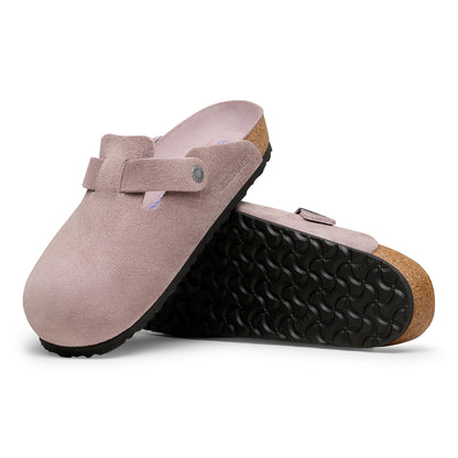 Birkenstock Boston Suede Leather Soft Footbed Clog