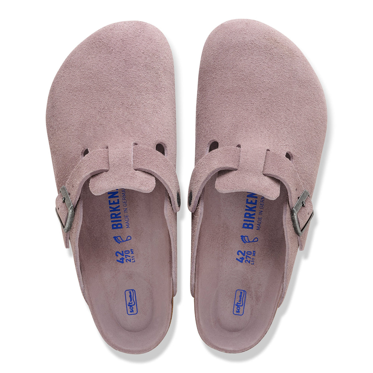 Birkenstock Boston Suede Leather Soft Footbed Clog