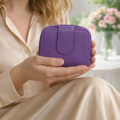 Soft real Nappa Leather RFID Ladies Purse