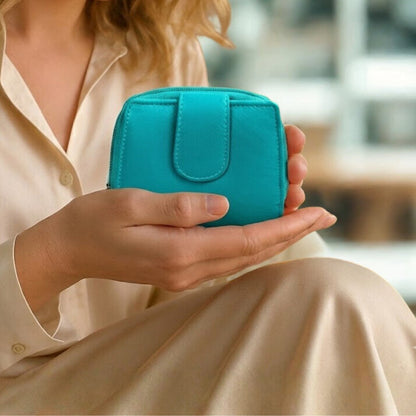 Soft real Nappa Leather RFID Ladies Purse