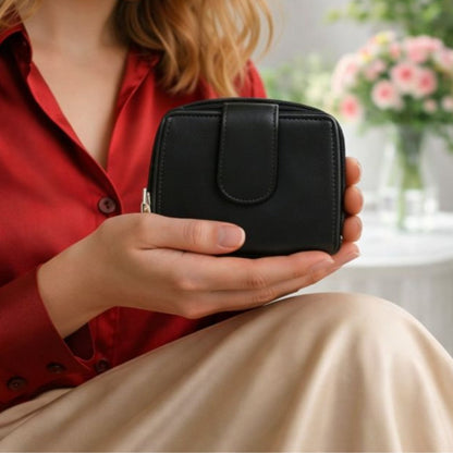 Soft real Nappa Leather RFID Ladies Purse