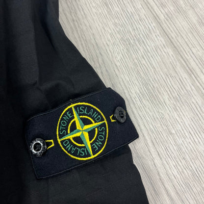Stone Island Zip Overshirt - Black