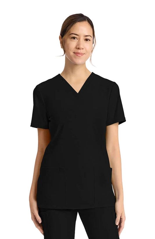 Cherokee 2-Pocket V-Neck Scrub Top Women's